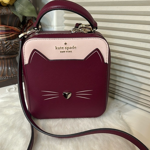 kate spade Handbags - Kate Spade Meow Cat Daisy Crossbody Purse Pink Multy